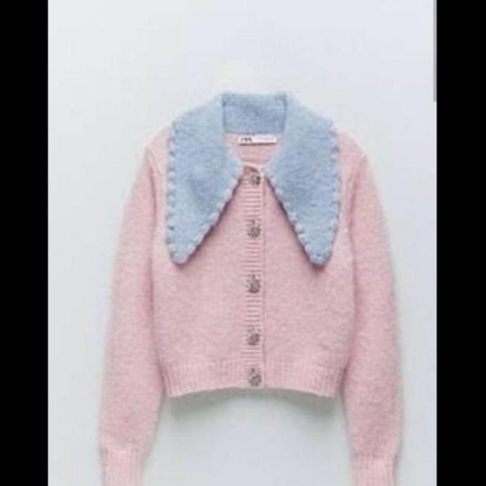 Zara pink cardigan